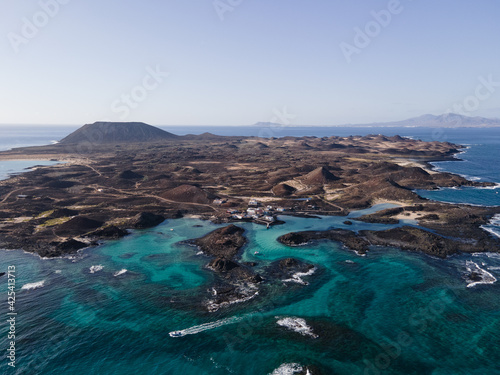Lobos Island aerial view