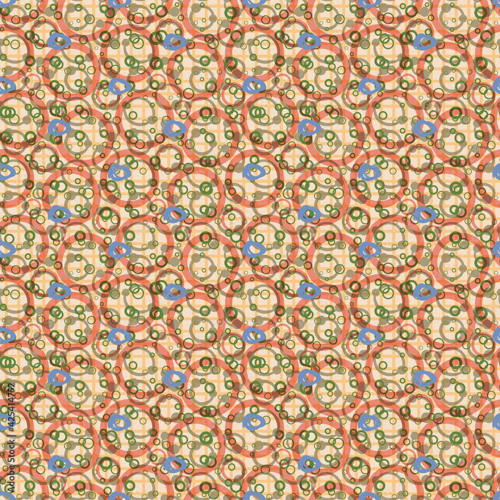 Seamless abstract background with dots, circles, rings. Infinity dotted, checkered geometric pattern. Vector illustration. Seamless abstract background with dots, circles, rings. Infinity dotted, checkered geometric pattern. Vector illustration.