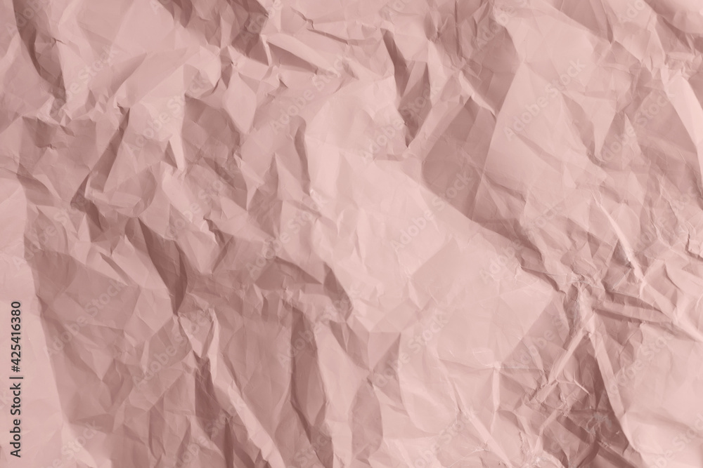 Fototapeta premium Pink paper crumpled texture