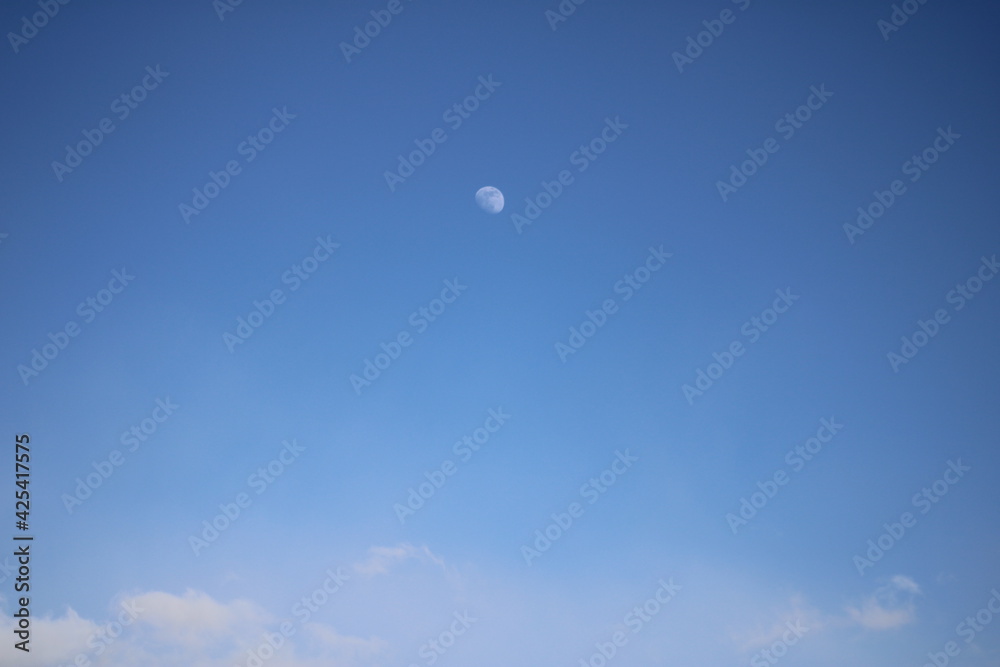 Moon above the clouds