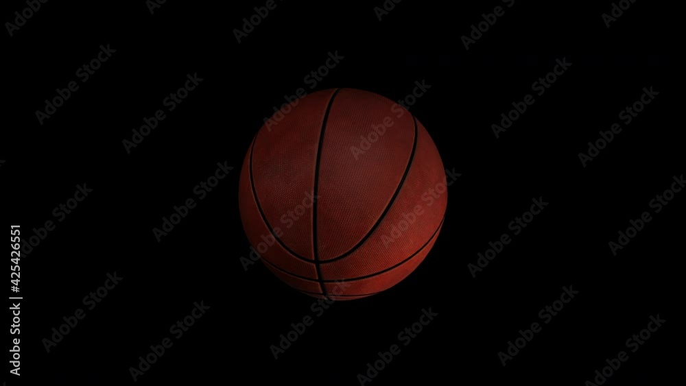 Basketball. Looped. alpha Chanel Included Basketball. Looped. alpha Chanel Included