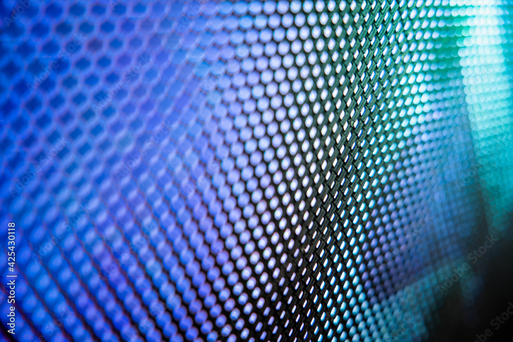 CloseUp LED blurred screen. LED soft focus background. abstract background ideal for design.