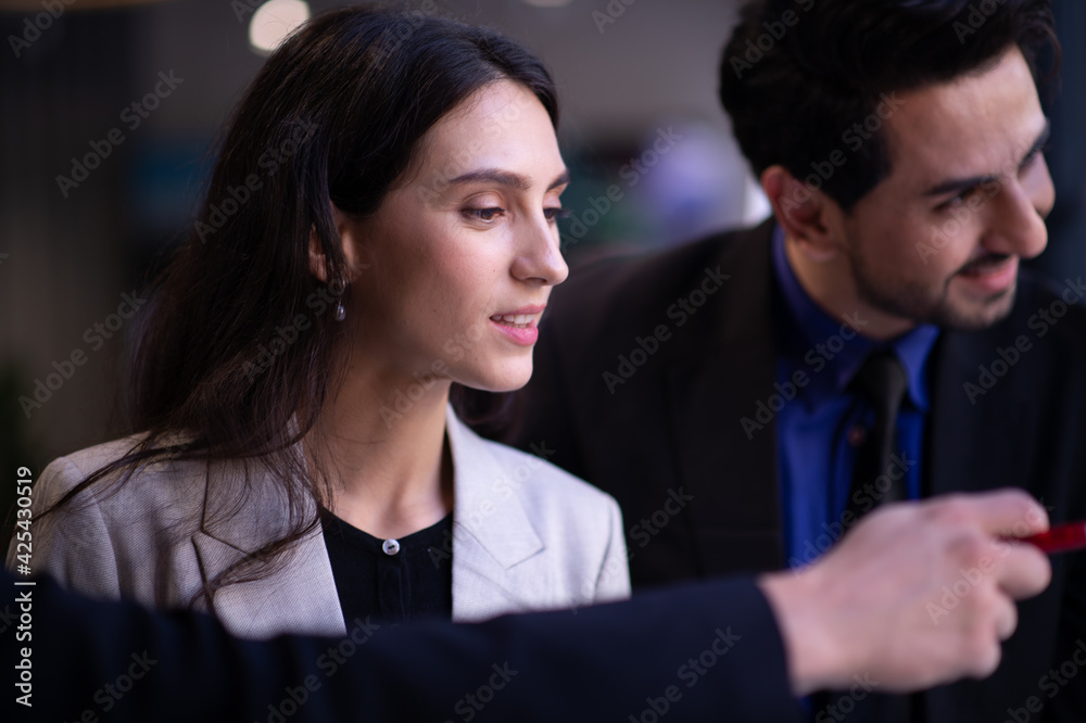 The business team is meeting and proposing ideas Business development concept to grow and advance The business team is meeting and proposing ideas Business development concept to grow and advance