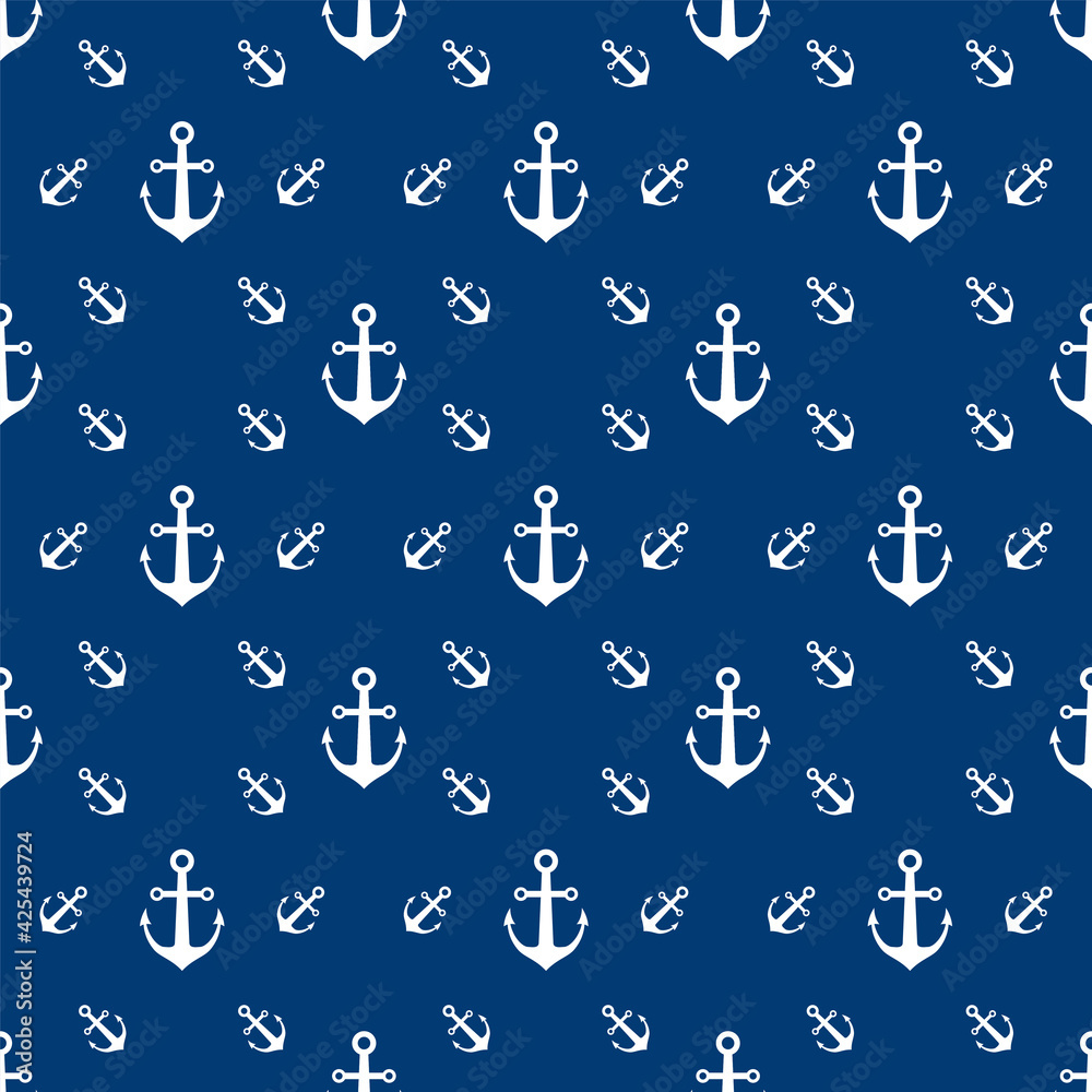 Anchors Seamless pattern textures vector illustration Anchors Seamless pattern textures vector illustration