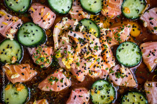 salmon cebiche