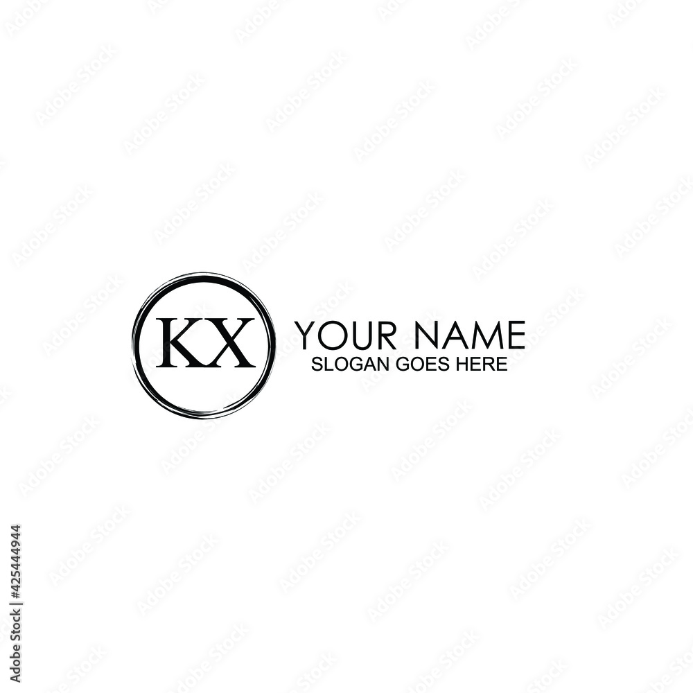 KX Initials handwritten minimalistic logo template vector
KX Initials handwritten minimalistic logo template vector