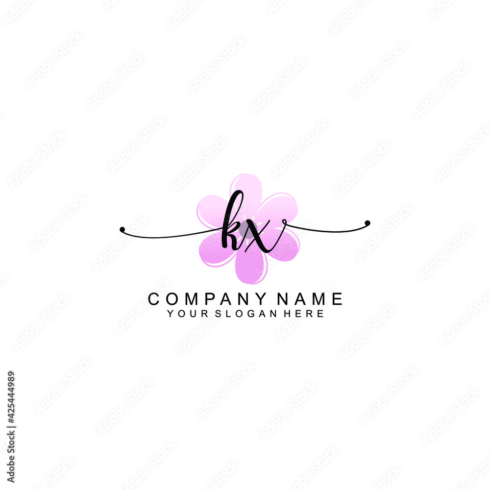 KX Initials handwritten minimalistic logo template vector
KX Initials handwritten minimalistic logo template vector