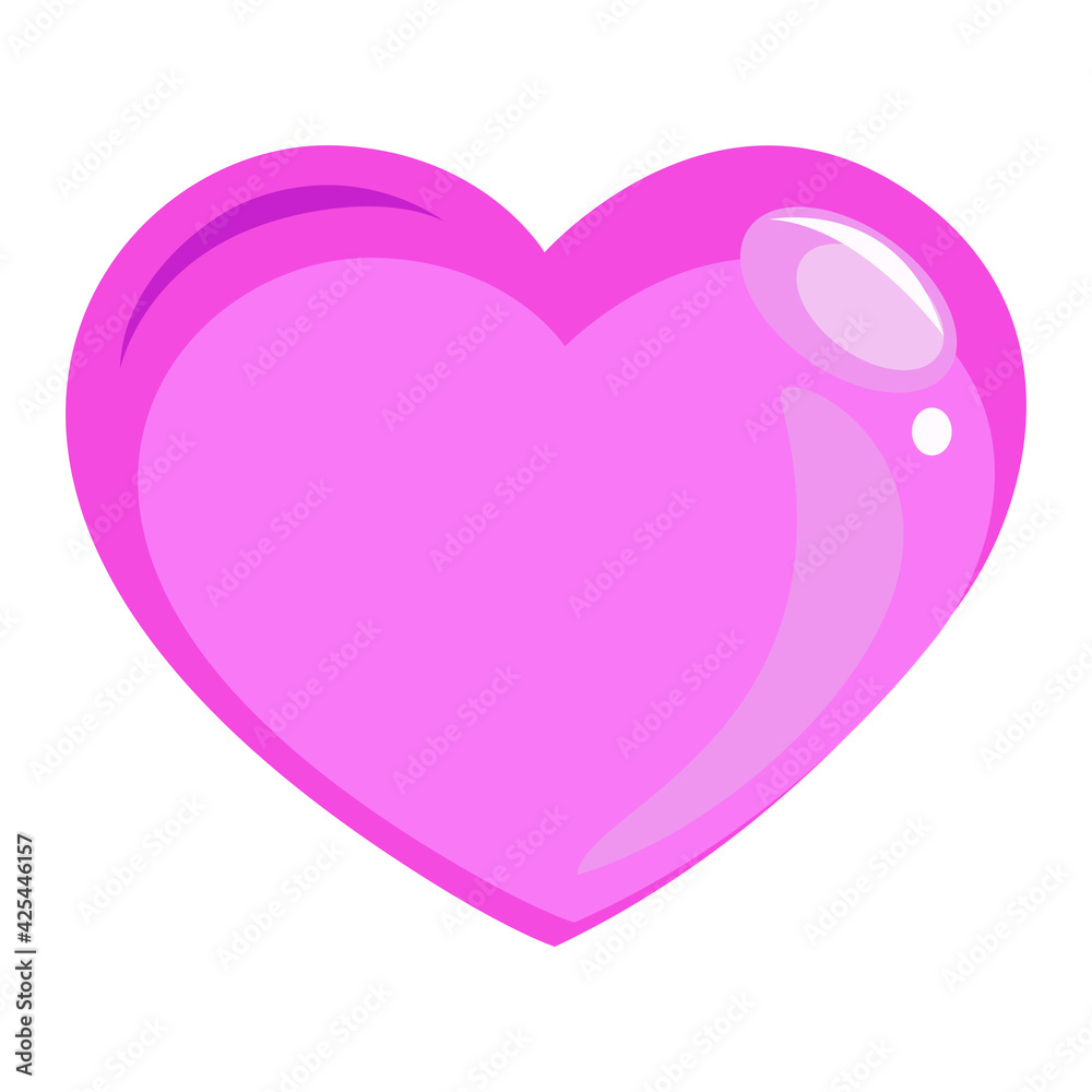 heart pink with highlights for the holiday heart pink with highlights for the holiday