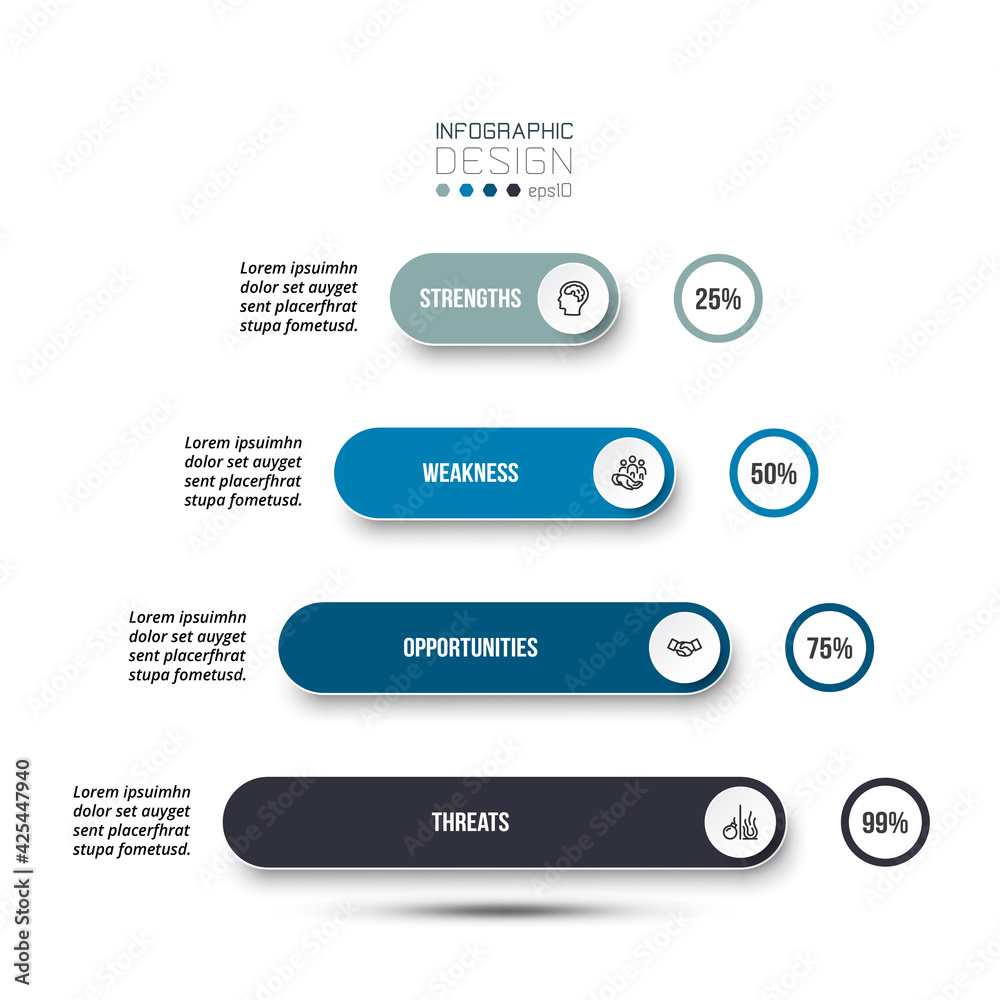 swot analysis business or marketing infographic template. swot analysis business or marketing infographic template.