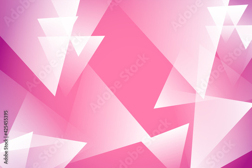 三角背景　abstract tryangle on light pink  background