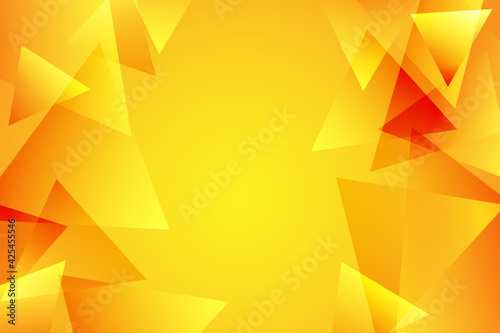 三角背景　abstract tryangle on light orange background