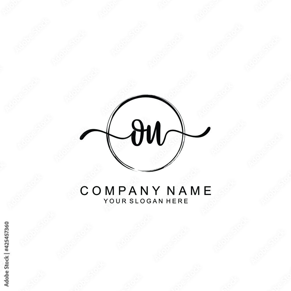 OU Initials handwritten minimalistic logo template vector OU Initials handwritten minimalistic logo template vector