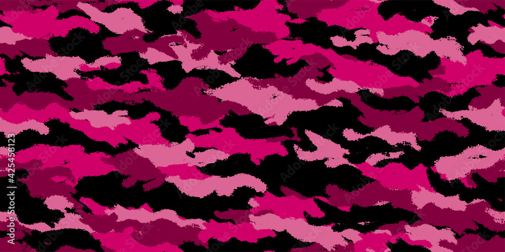 Camouflage background. Seamless pattern.Vector. 迷彩パターン