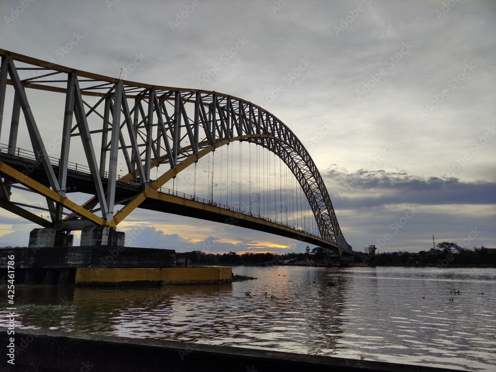 Bridge in the river area