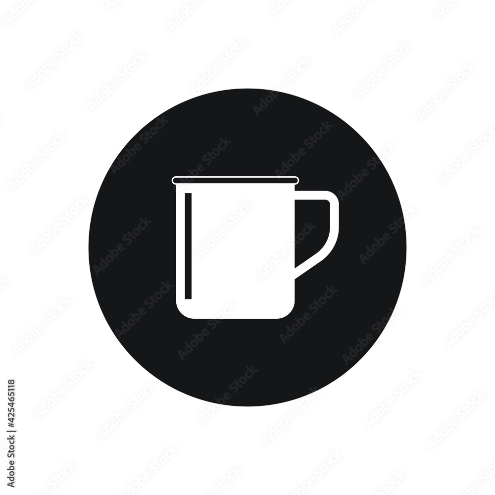 Cup of coffee icon design. isolated on white background illustration Cup of coffee icon design. isolated on white background illustration