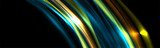 Colorful glossy glowing waves abstract background. Shiny wavy vector banner design