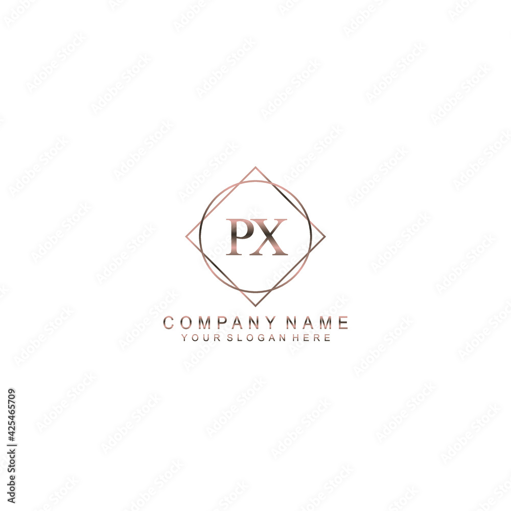 PX Initials handwritten minimalistic logo template vector PX Initials handwritten minimalistic logo template vector