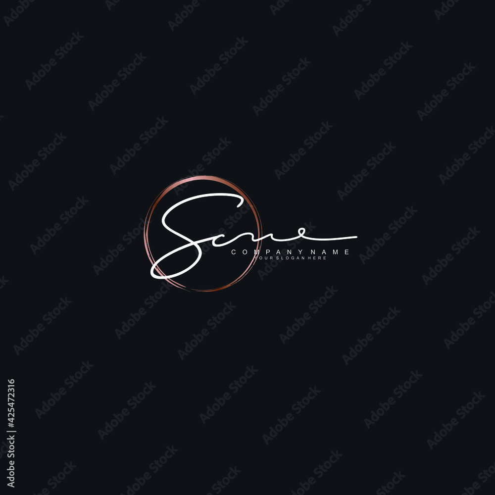 SC Initials handwritten minimalistic logo template vector SC Initials handwritten minimalistic logo template vector