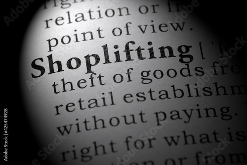 definition of shoplifting photo