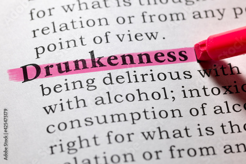 definition of drunkenness