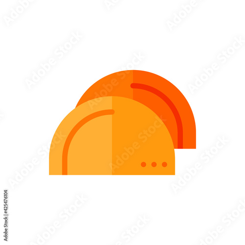 Roujiamo Flat Icon Logo Illustration Vector Isolated. Chinese Food and Restaurant Icon-Set. Suitable for Web Design, Logo, App, and Upscale Your Business. photo