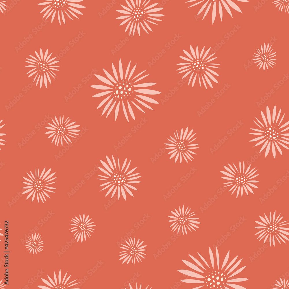 Floral pattern background. Vector seamless repeat of hand drawn flowers. Floral pattern background. Vector seamless repeat of hand drawn flowers.