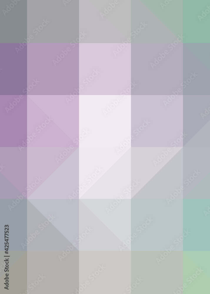 Obraz premium Abstract color Low-Polygones Generative Art background illustration