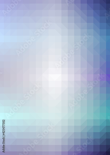 Abstract color Low-Polygones Generative Art background illustration