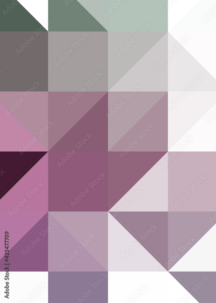 Fototapeta premium Abstract color Low-Polygones Generative Art background illustration