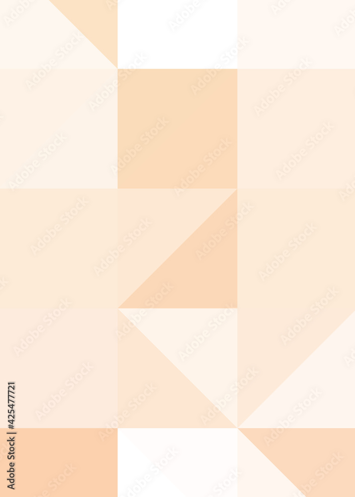 Fototapeta premium Abstract color Low-Polygones Generative Art background illustration