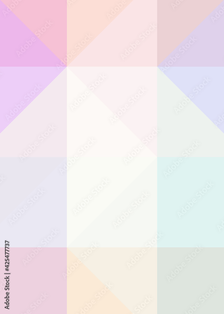 Fototapeta premium Abstract color Low-Polygones Generative Art background illustration