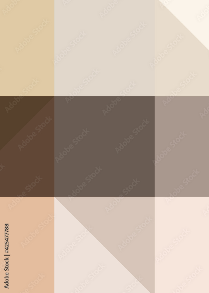 Fototapeta premium Abstract color Low-Polygones Generative Art background illustration