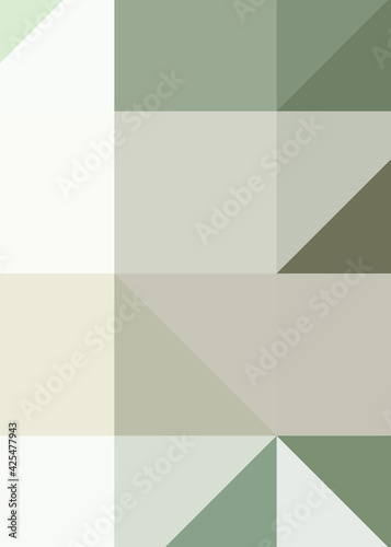 Abstract color Low-Polygones Generative Art background illustration