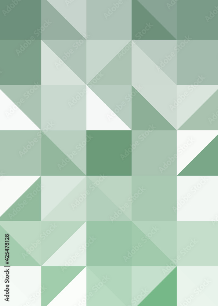 Fototapeta premium Abstract color Low-Polygones Generative Art background illustration