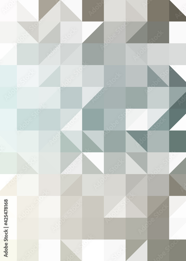Obraz premium Abstract color Low-Polygones Generative Art background illustration