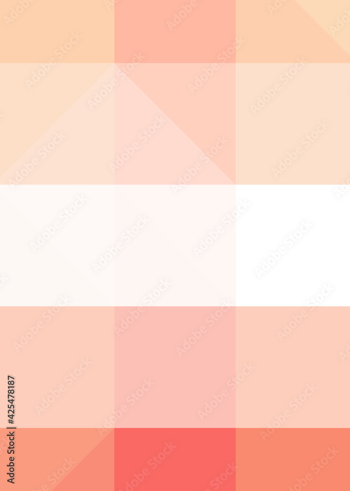 Fototapeta premium Abstract color Low-Polygones Generative Art background illustration