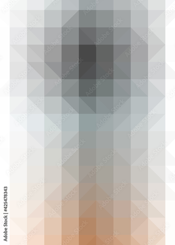 Fototapeta premium Abstract color Low-Polygones Generative Art background illustration