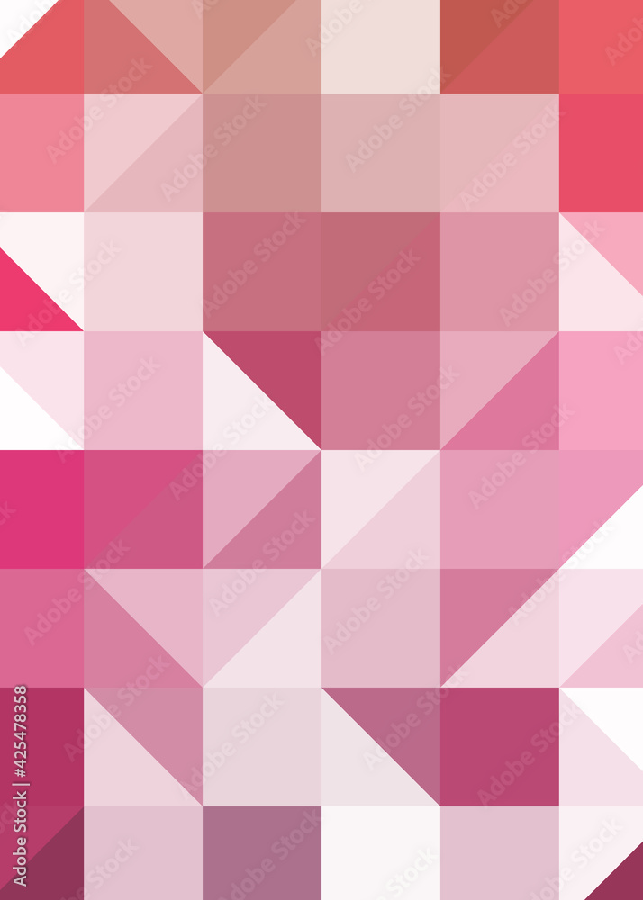 Obraz premium Abstract color Low-Polygones Generative Art background illustration