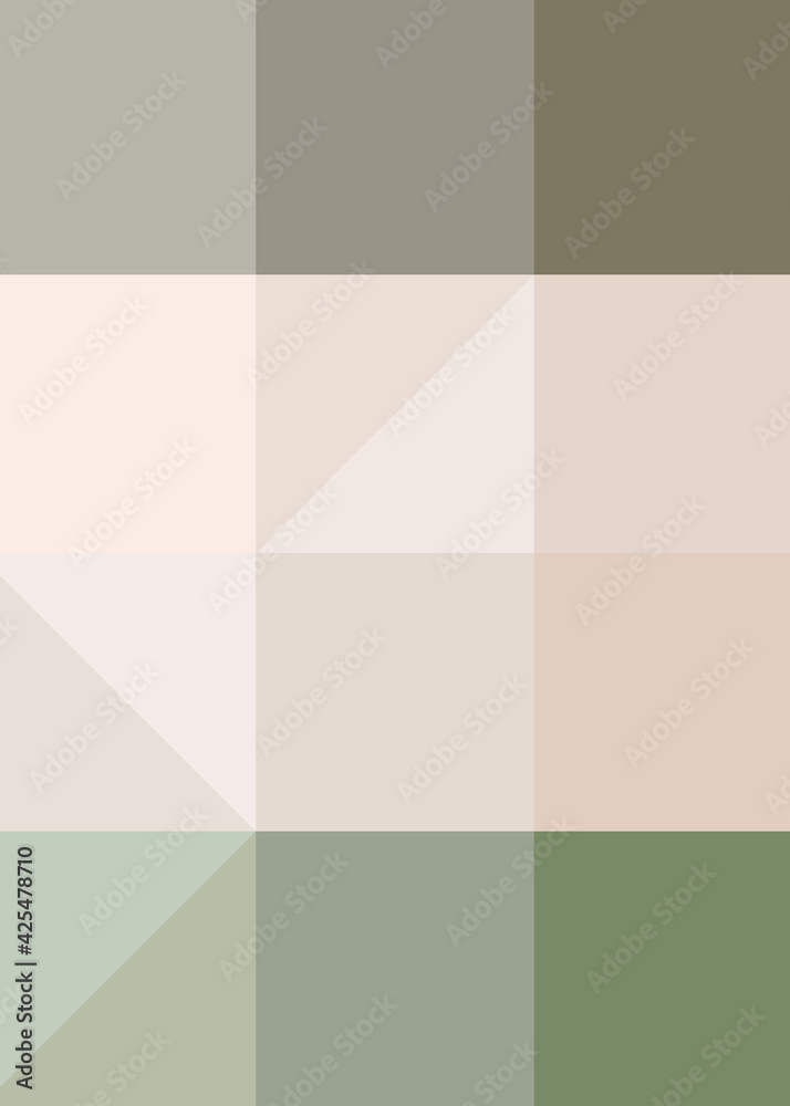 Fototapeta premium Abstract color Low-Polygones Generative Art background illustration