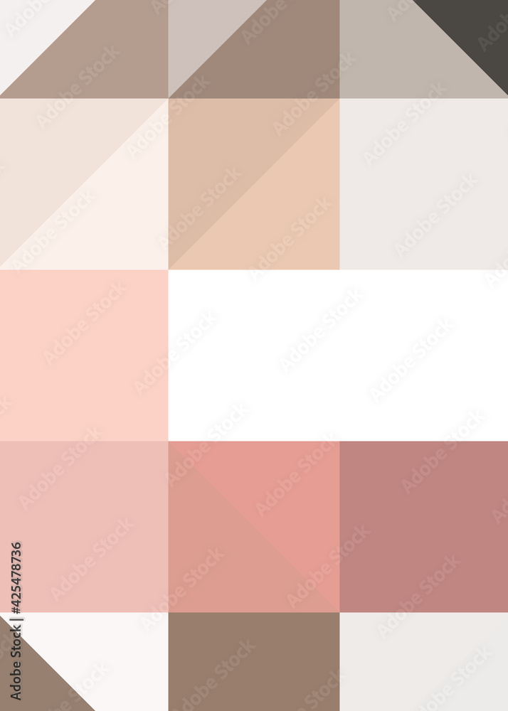 Fototapeta premium Abstract color Low-Polygones Generative Art background illustration