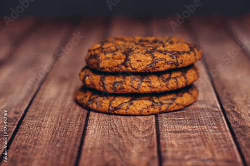 flour products for tea sweets cookies a cup with a drink