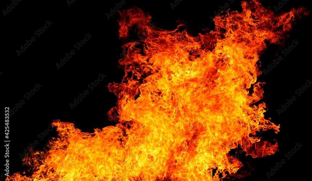 Abstract Fire flames, Blaze fire flame texture for banner background, Conceptual image of burning fire, Perfect fire particles on black background-Image Abstract Fire flames, Blaze fire flame texture for banner background, Conceptual image of burning fire, Perfect fire particles on black background-Image