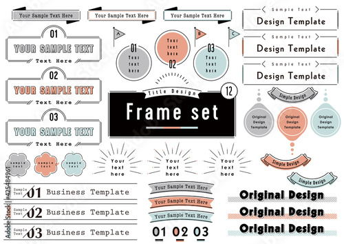 Title Design Frame set