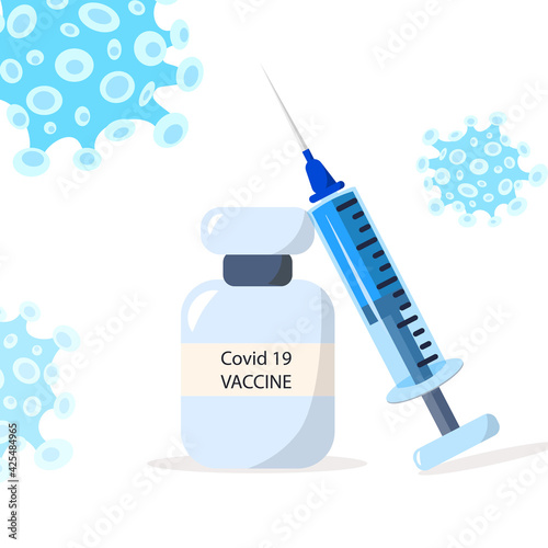 Coronavirus vaccination concept