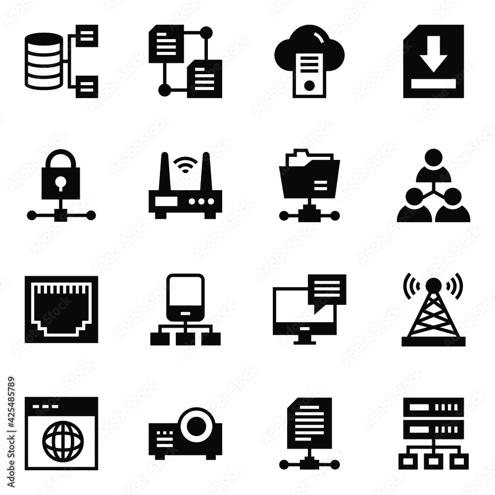 Set of Online Networks in Linear Icons
Set of Online Networks in Linear Icons