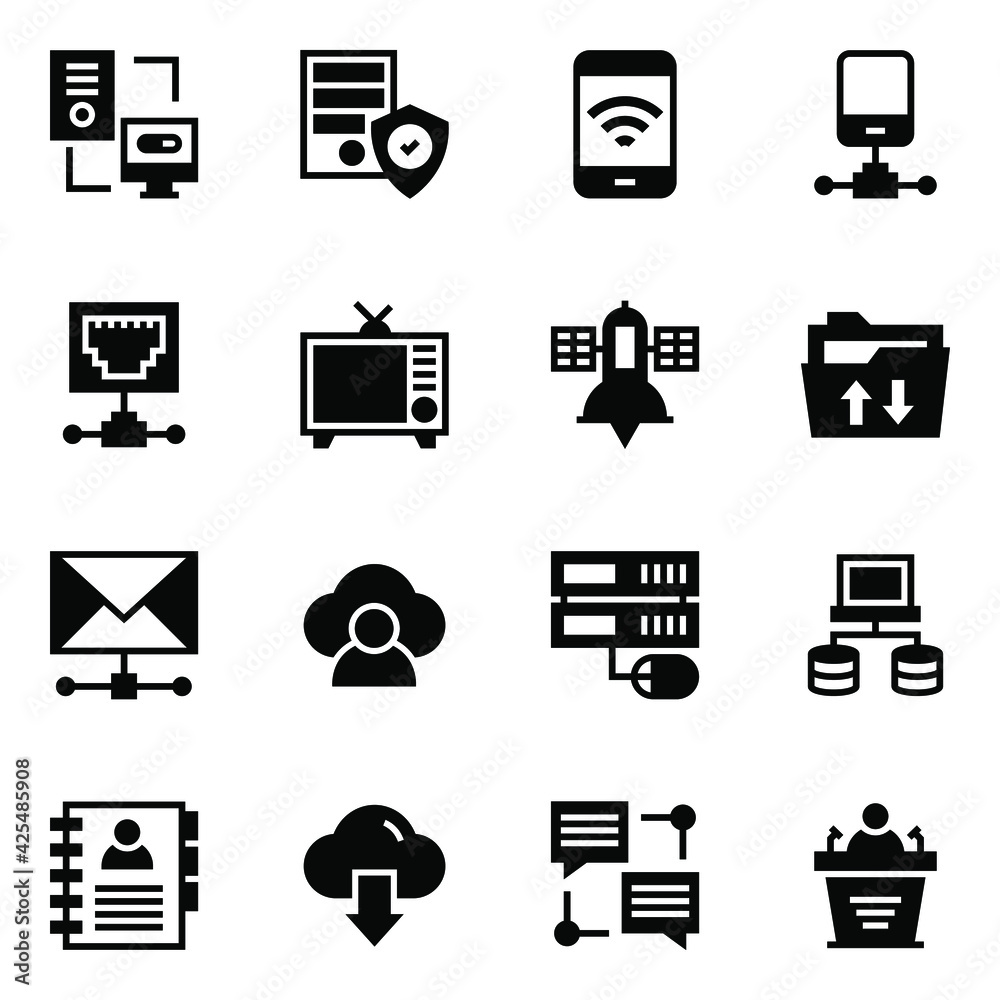 Set of Network and Communication in Linear Icons
Set of Network and Communication in Linear Icons