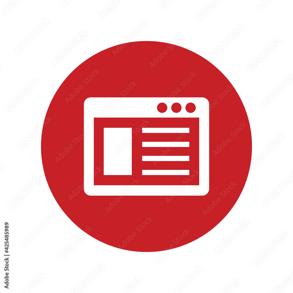 Website icon vector graphic illustration Website icon vector graphic illustration