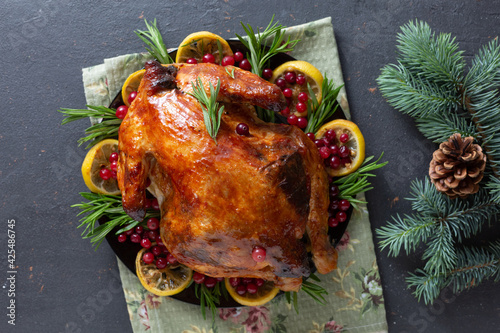 Baked Christmas chicken