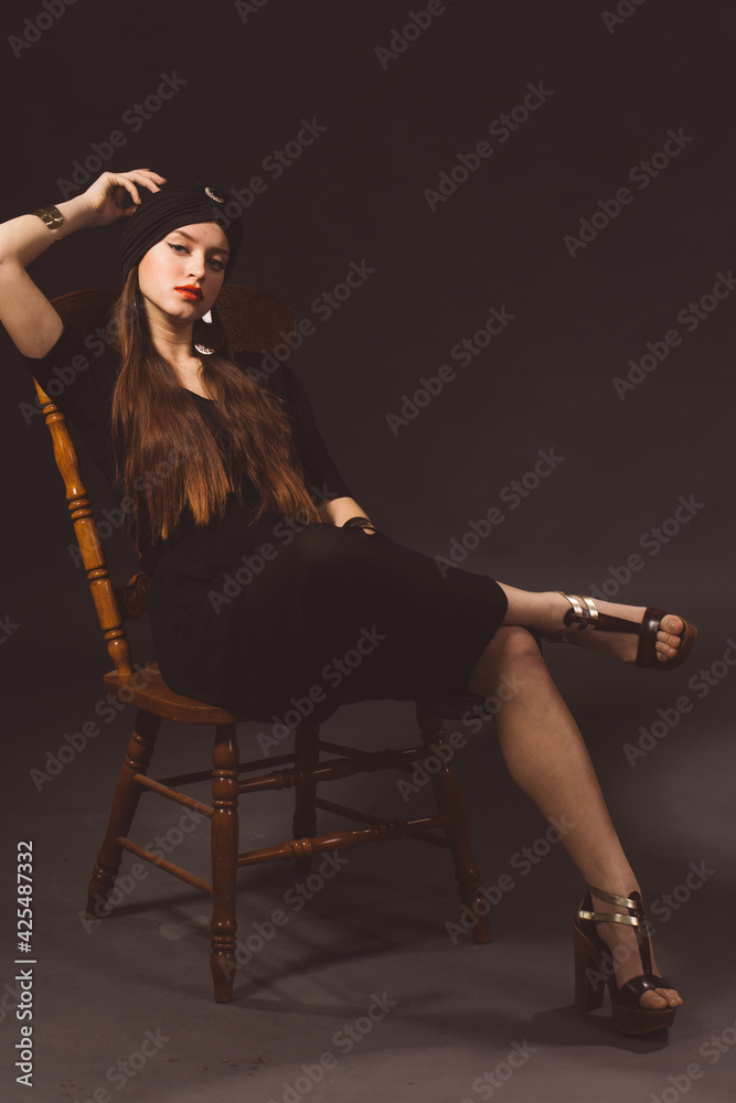 Fototapeta premium Beauty fashion oriental style girl