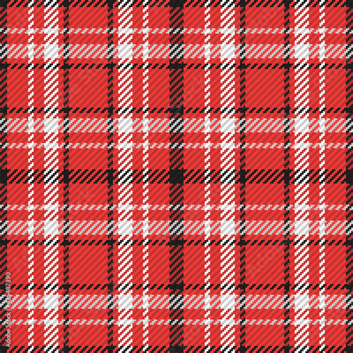 Seamless pattern of scottish tartan plaid. Repeatable background with check fabric texture. Vector backdrop striped textile print.